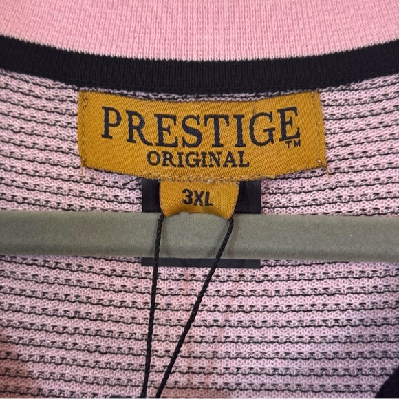 New Prestige Original CMK-190A Short Sleeve 3 Button Polo Shirt Pink | Size 3XL - Picture 9 of 11